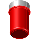 Alarmlampe brann blink-roterende